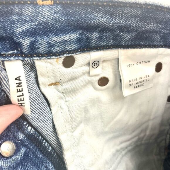 grlfrnd Helen High Rise Straight Crop with Raw Hem Size 25 - Picture 6 of 6